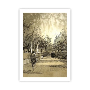Poster - Moment Stopped with a Feather - 50x70 cm