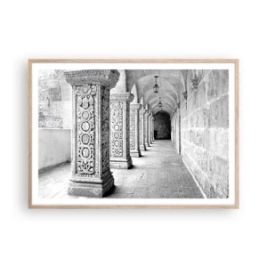 Poster in light oak frame - Where is this Going...? - 100x70 cm