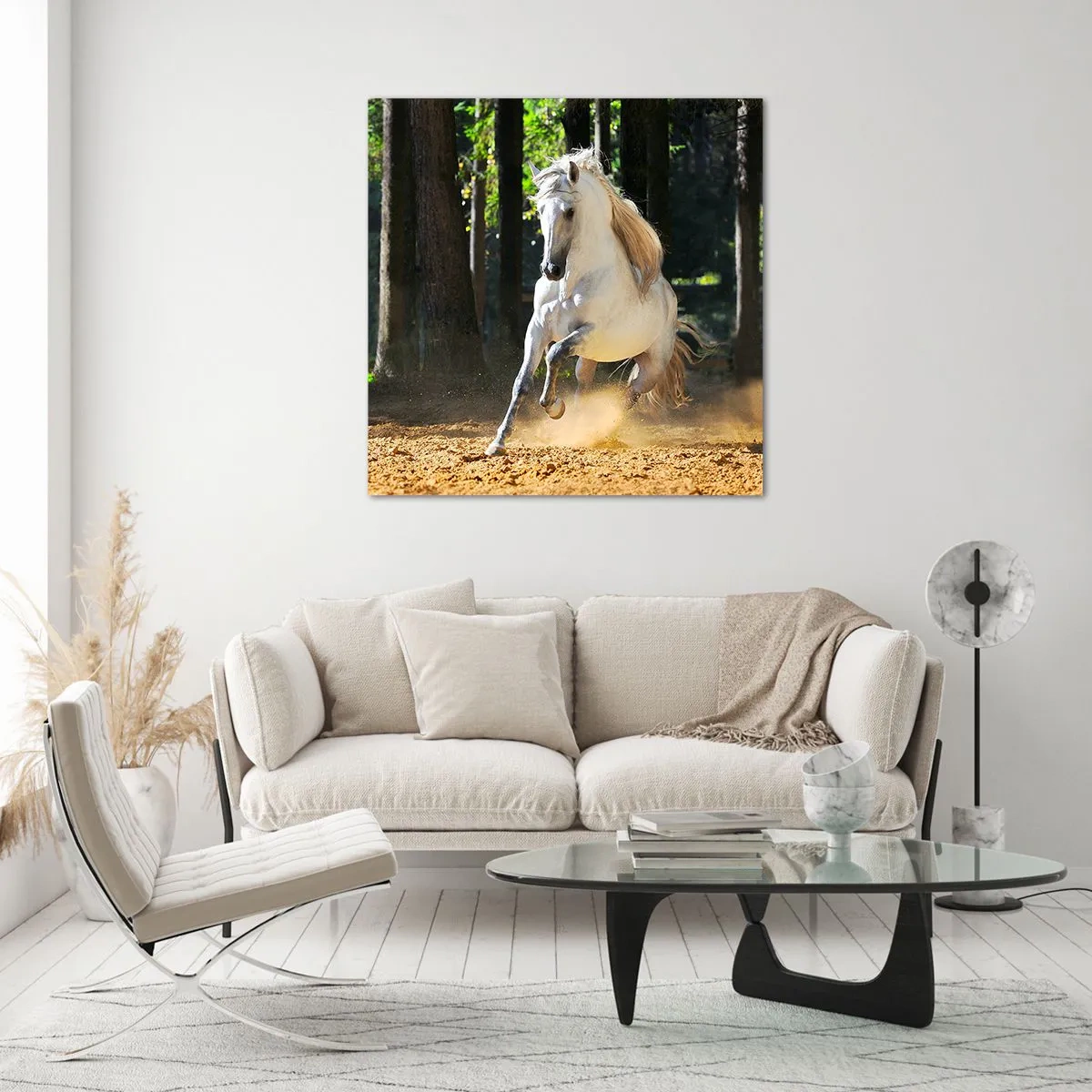 Glass picture - Straight from a Fantasy Book - 60x60 cm