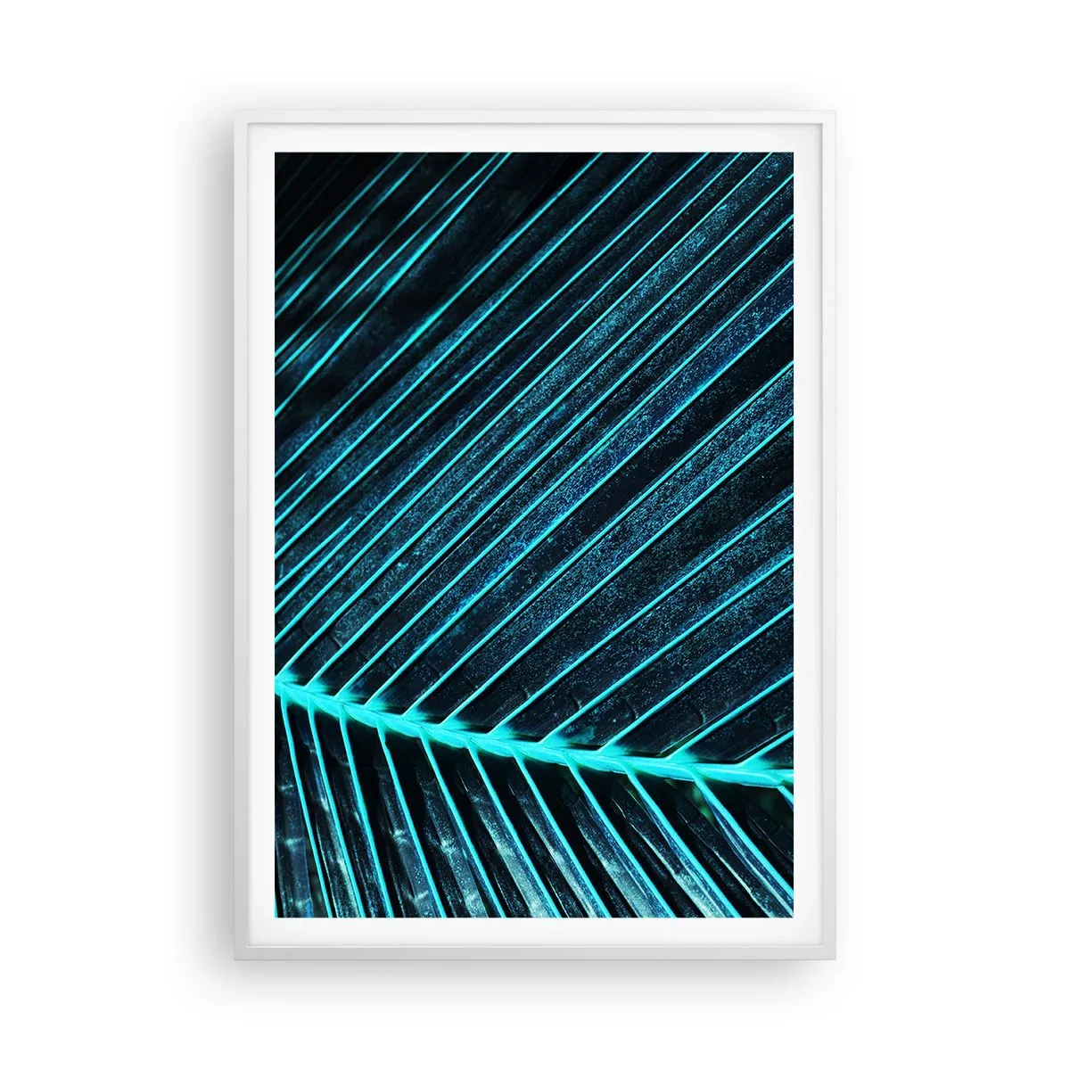 Poster in white frmae - Texture of Green - 70x100 cm