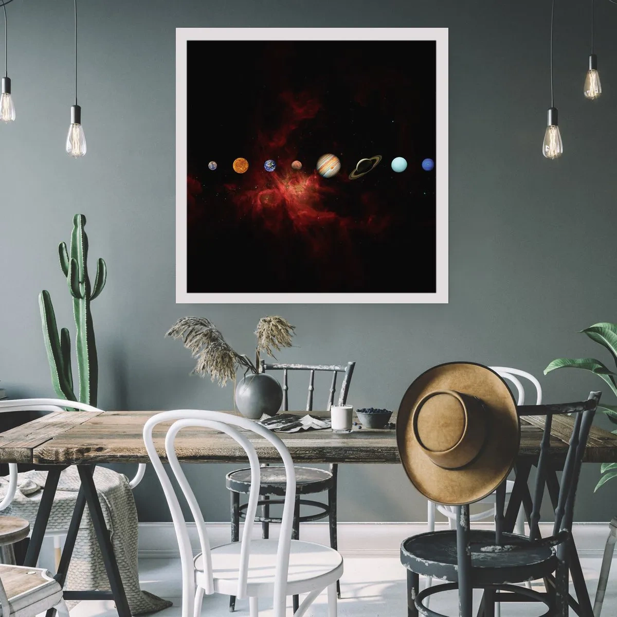 Poster - Our Neighbourhood - 40x40 cm