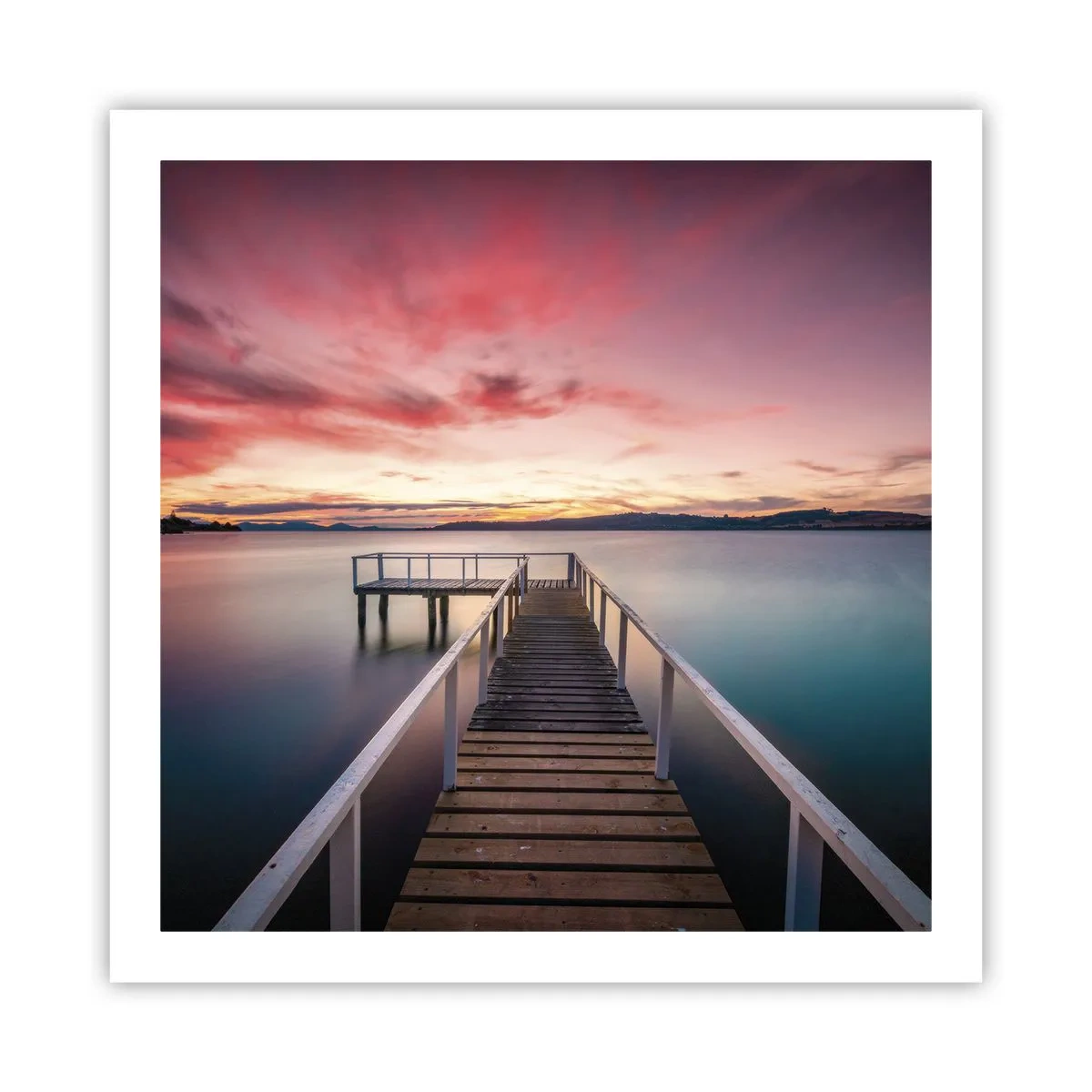 Poster - Mild Flame of an Evening - 60x60 cm