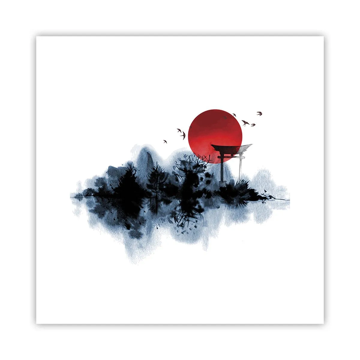 Poster - Japanese View - 30x30 cm