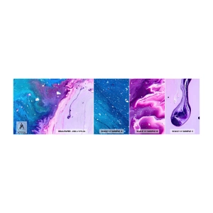 Photo Wallpaper Sample Self-Adhesive Deluxe Sticker - Yin and Yang - Abstraction, Piece, Painting - 100x30 cm