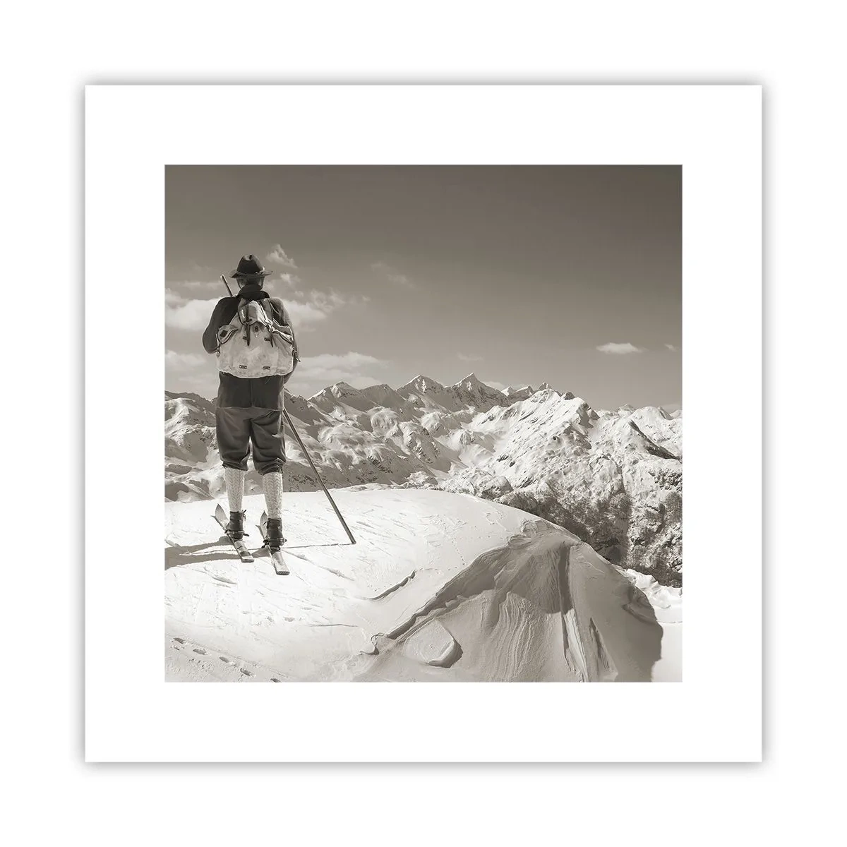 Poster - Mountains Are the Same - 30x30 cm