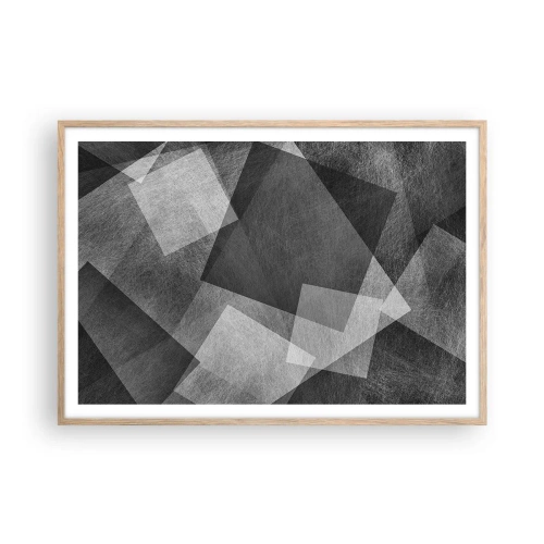 Poster in light oak frame - Eternal Symbol of Durability and Order - 100x70 cm