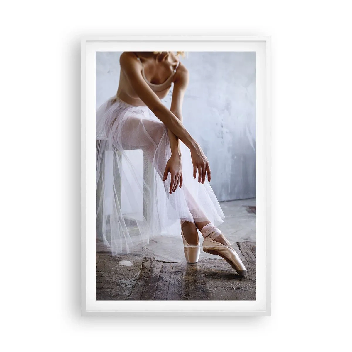 Poster in white frmae - Before the Ramp Lights Are On - 61x91 cm