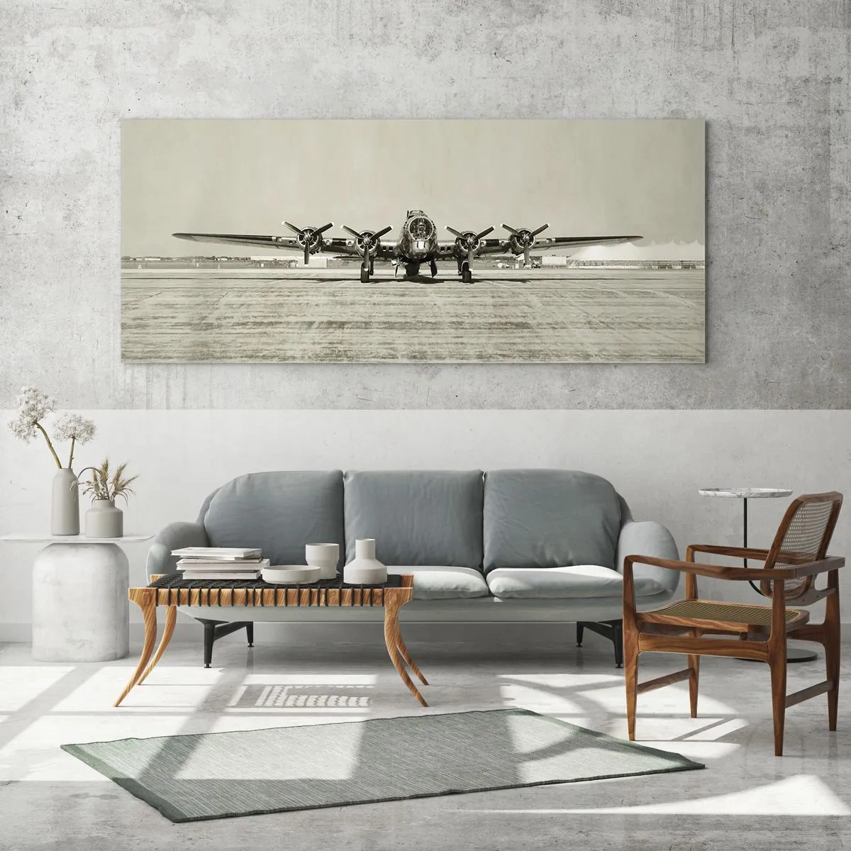 Glass picture - Ready as Always - 120x50 cm