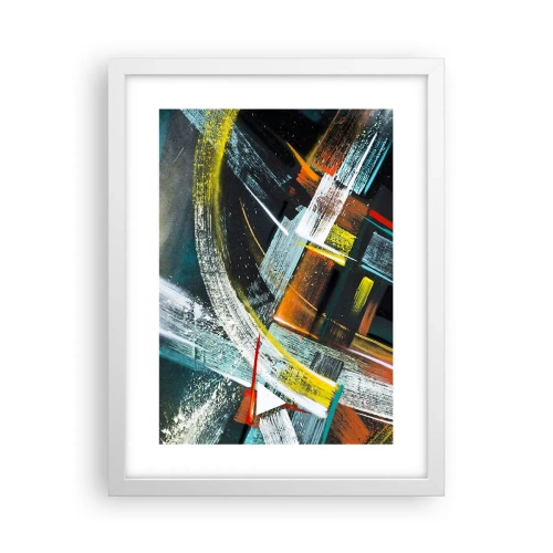 Poster in white frmae - Energy of Movement - 30x40 cm