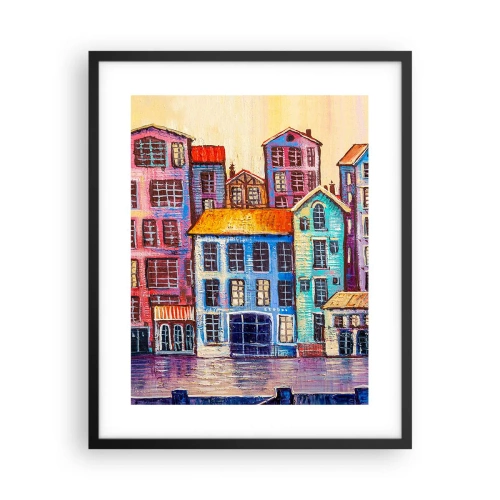 Poster in black frame - City Like From a Fairytale - 40x50 cm