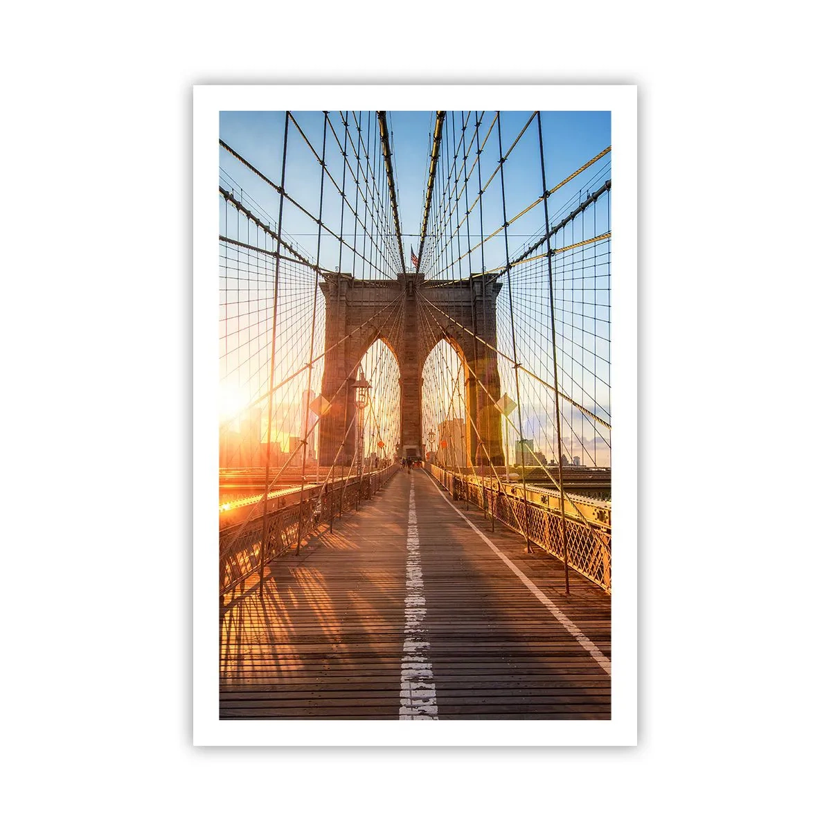 Poster - On a Golden Bridge - 61x91 cm