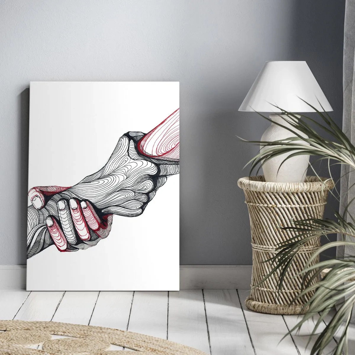 Canvas picture - You Are in Good Hands - 55x100 cm