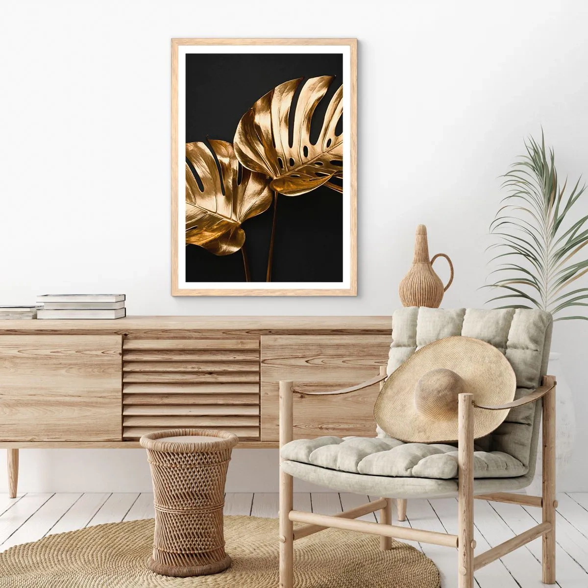 Poster in light oak frame - Tresaures of Nature - 50x70 cm