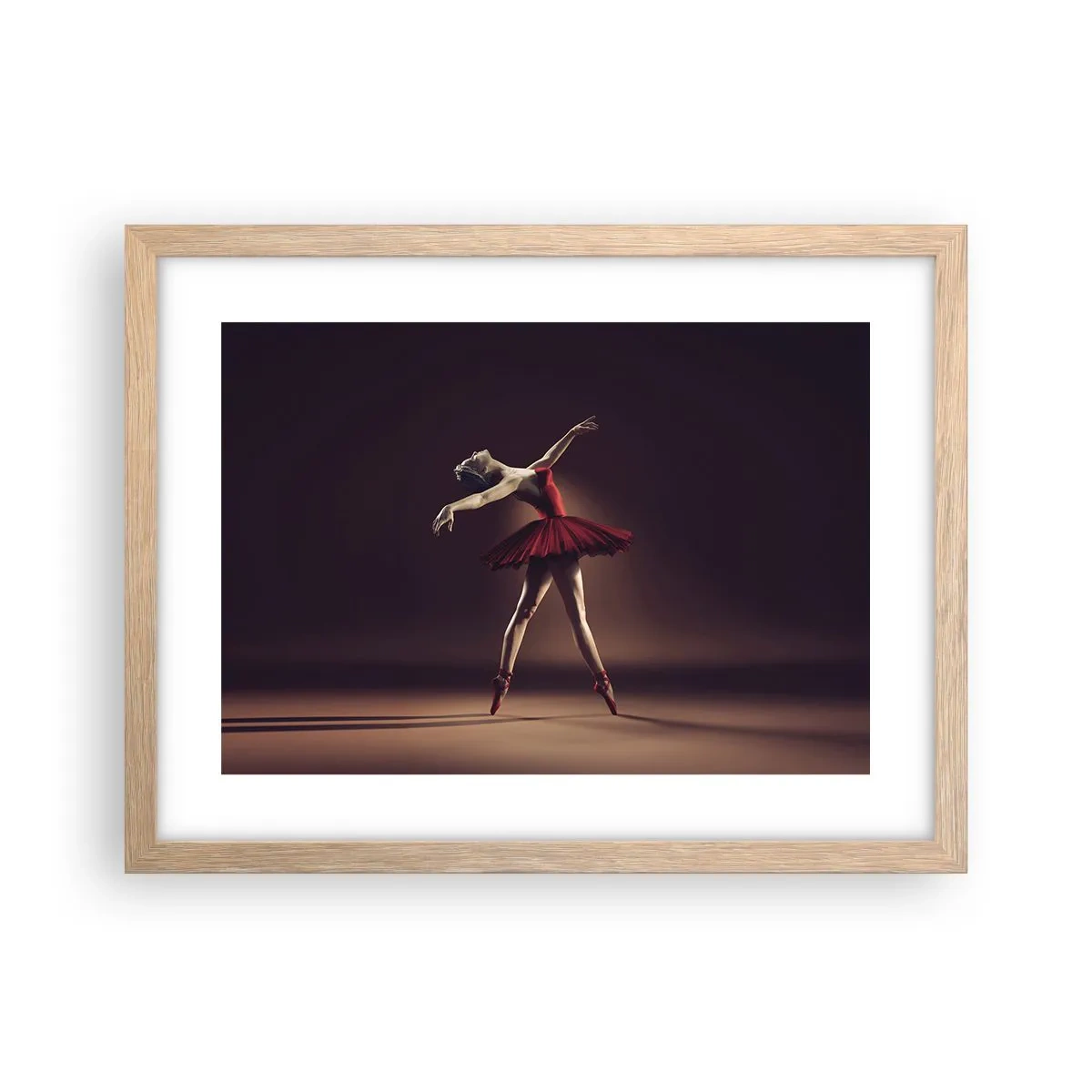 Poster in light oak frame - Prima Ballerina - 40x30 cm