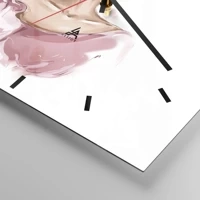 Clock face with lines