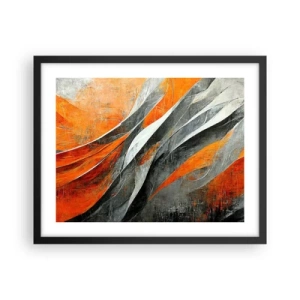 Poster in black frame - Heat and Coolness - 50x40 cm
