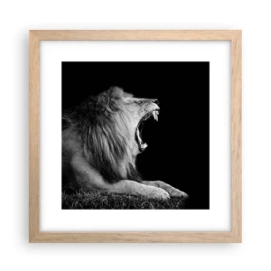 Poster in light oak frame - Without Any Doubt - 30x30 cm
