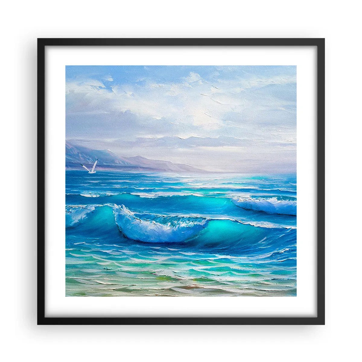 Poster in black frame - It Brings Bliss - 50x50 cm