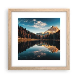 Poster in light oak frame - Double Landscape - 30x30 cm
