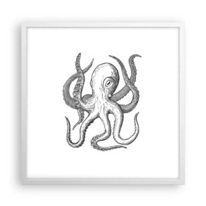 Poster in white frmae - Dancing with the Waves - 50x50 cm