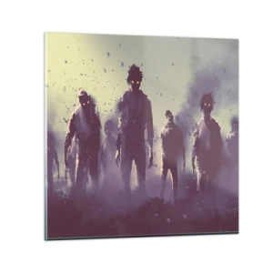 Glass picture - Watch Out! They Are Coming - 30x30 cm