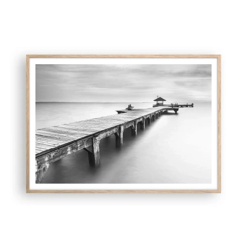Poster in light oak frame - Into the Distance - 100x70 cm