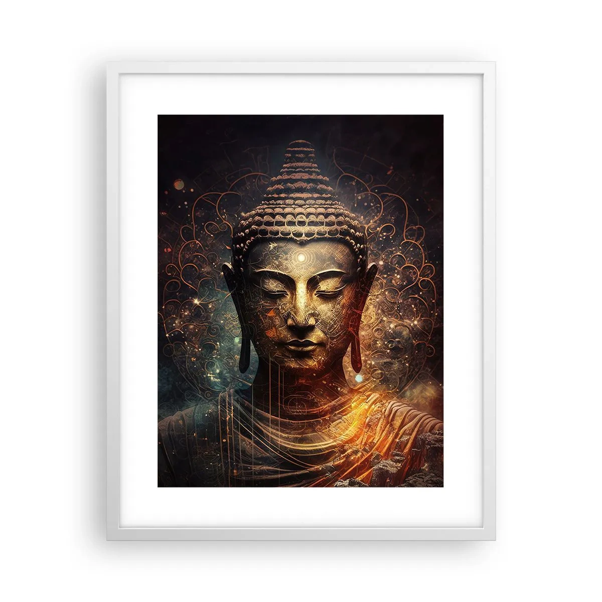 Poster in white frmae - Spiritual Balance - 40x50 cm