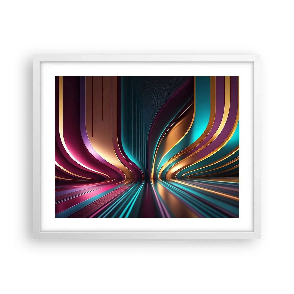 Poster in white frmae - Architecture of Light - 50x40 cm