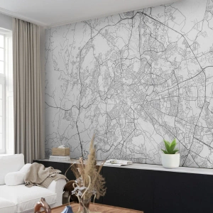 Custom Wallpaper Premium Canvas - Roman Circle - City, City map, Rome