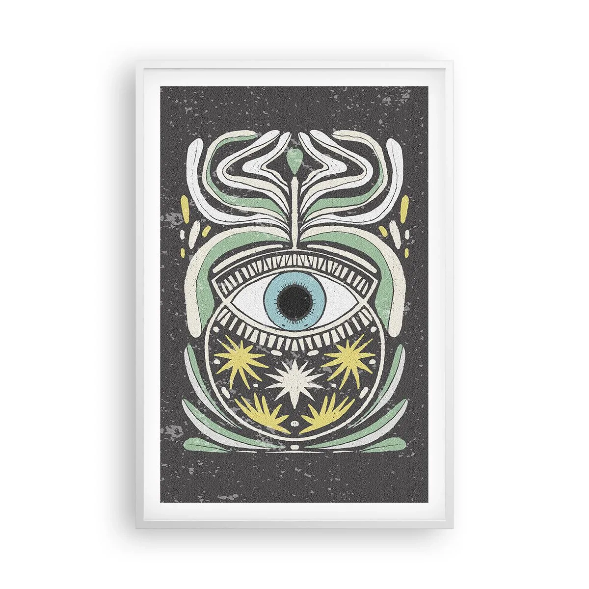 Poster in white frmae - Tribal Rituals - 61x91 cm