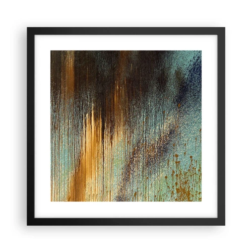 Poster in black frame - Non-accidental Colourful Composition - 40x40 cm