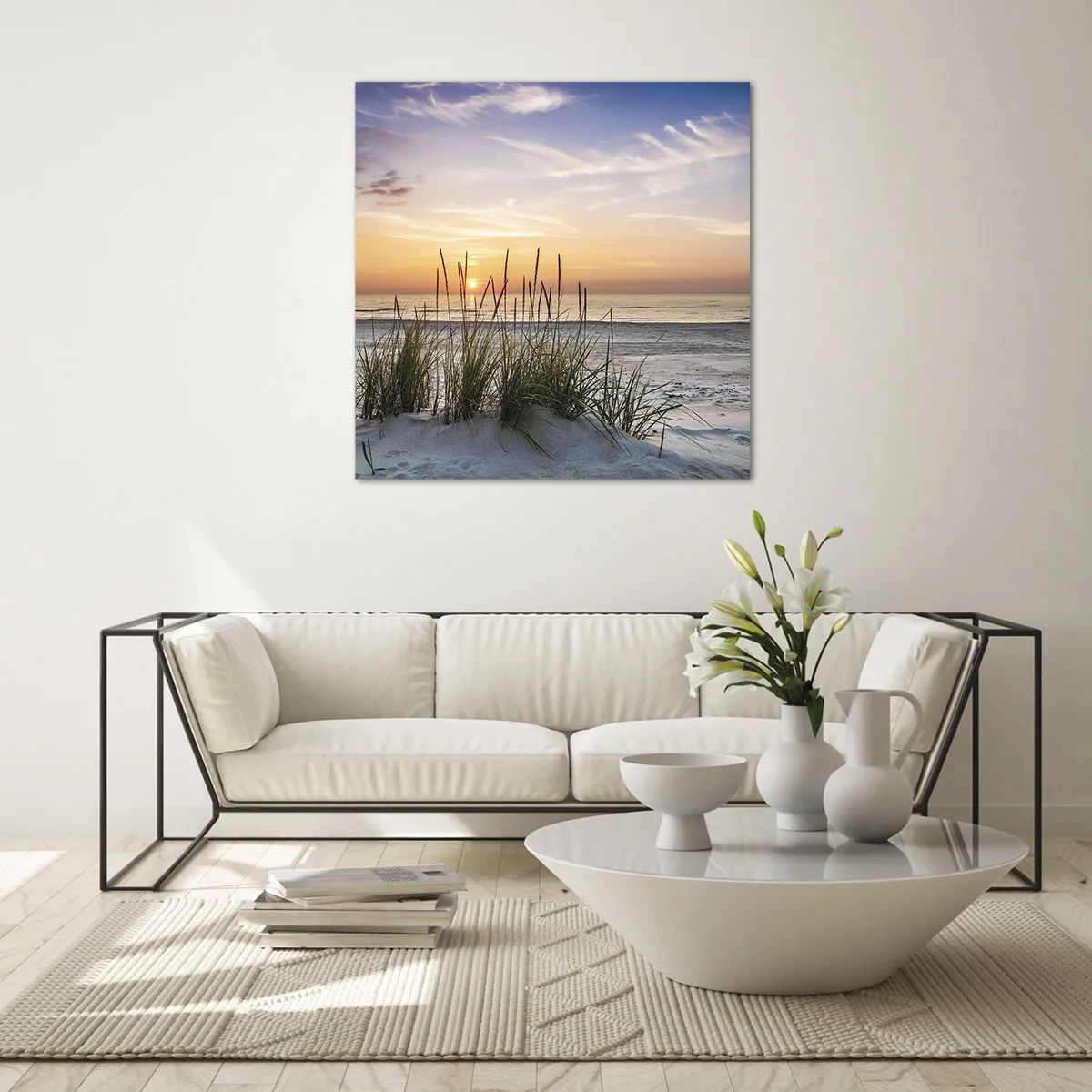 Glass picture - Look, Think, Feel - 60x60 cm