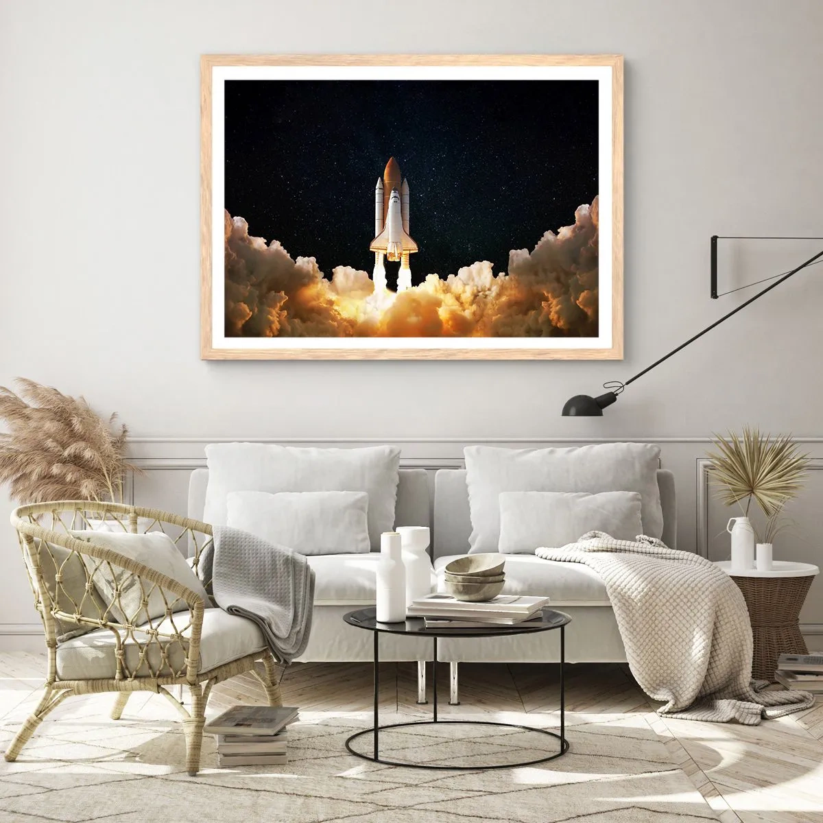 Poster in light oak frame - As Astra! - 91x61 cm