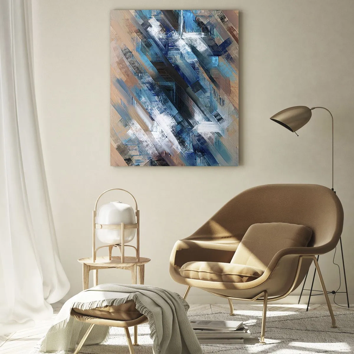Glass picture - On the Blue Slant - 50x70 cm