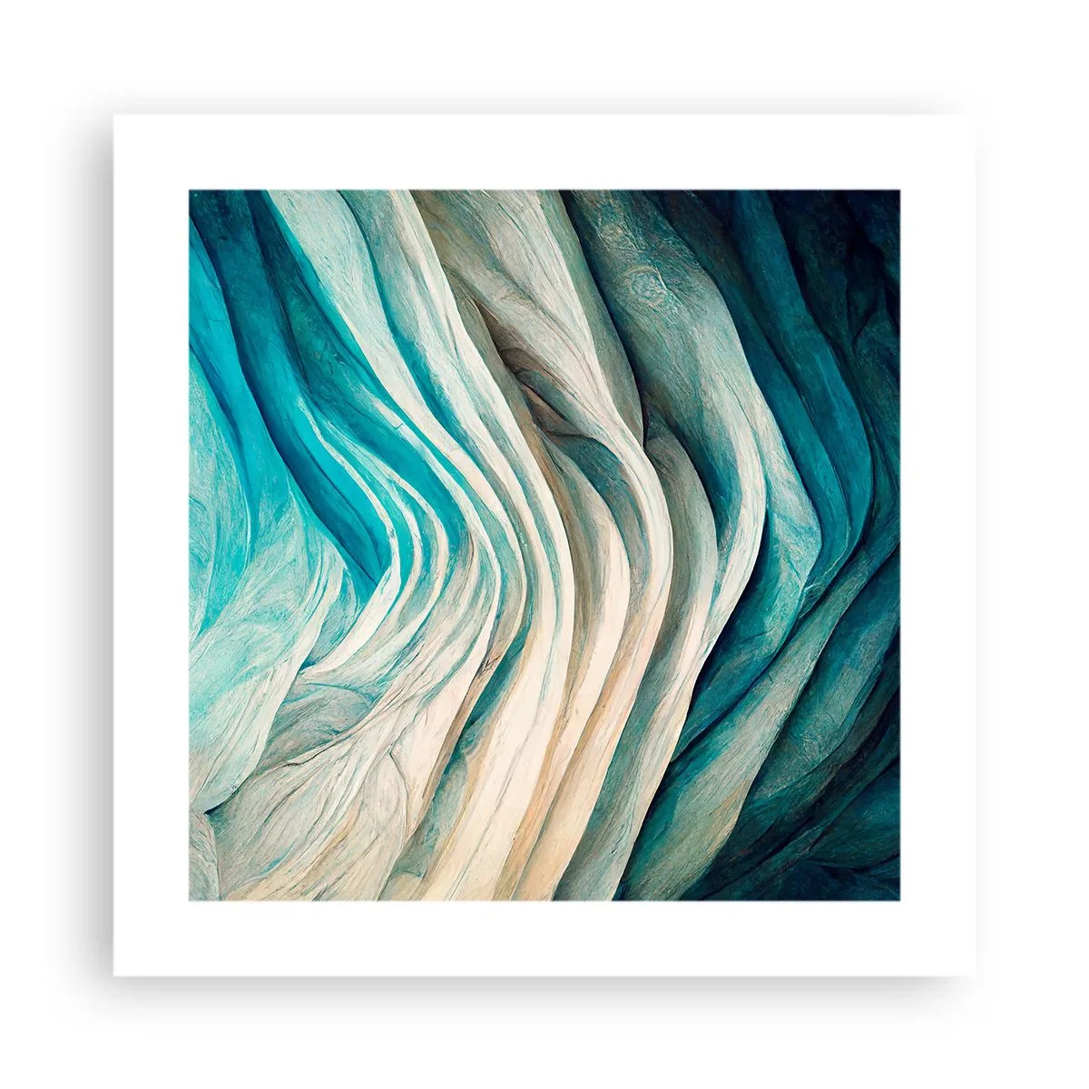 Poster - Blue Insatiability - 40x40 cm