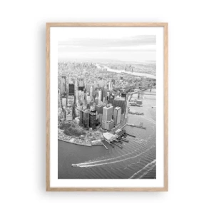 Poster in light oak frame - How Not to Love It? - 50x70 cm