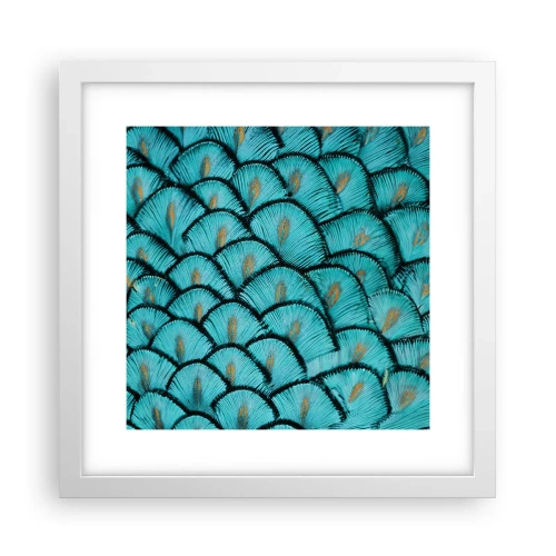 Poster in white frmae - Great Feather Gala - 30x30 cm