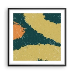 Poster in black frame - Abstract - Slow Motion - 50x50 cm
