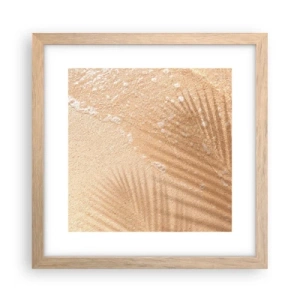 Poster in light oak frame - Shadow of a Hot Summer - 30x30 cm