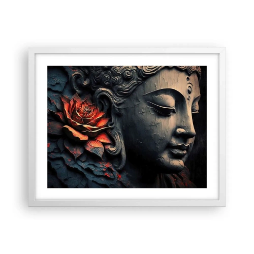Poster in white frmae - In Harmony with the World - 50x40 cm