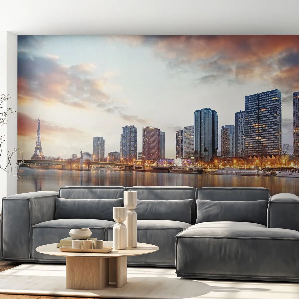 Photo Wallpaper Premium Canvas - Monumental Peace of Paris - City, Paris, Eiffel Tower - 250x175 cm