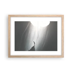 Poster in light oak frame - There Is Always Some Way Out - 40x30 cm