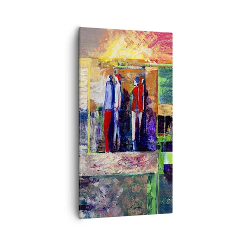 Canvas picture - Relations and Emotions - 55x100 cm