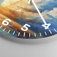 Clock face with numbers