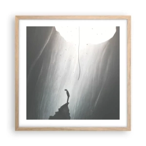 Poster in light oak frame - There Is Always Some Way Out - 50x50 cm