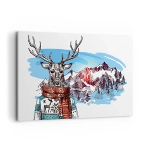 Canvas picture - Even a Deer Is Not Cold - 120x80 cm