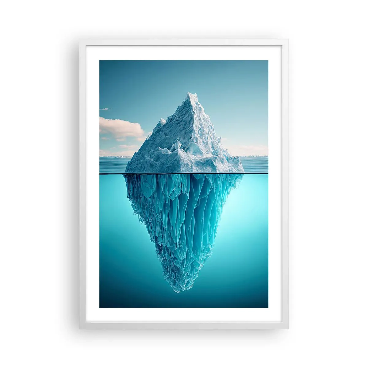 Poster in white frmae - Ice Queen - 50x70 cm