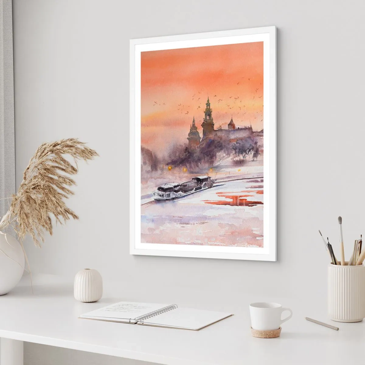 Poster in white frmae - Royal Sunset - 30x40 cm