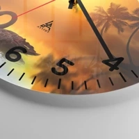 Clock face with numbers