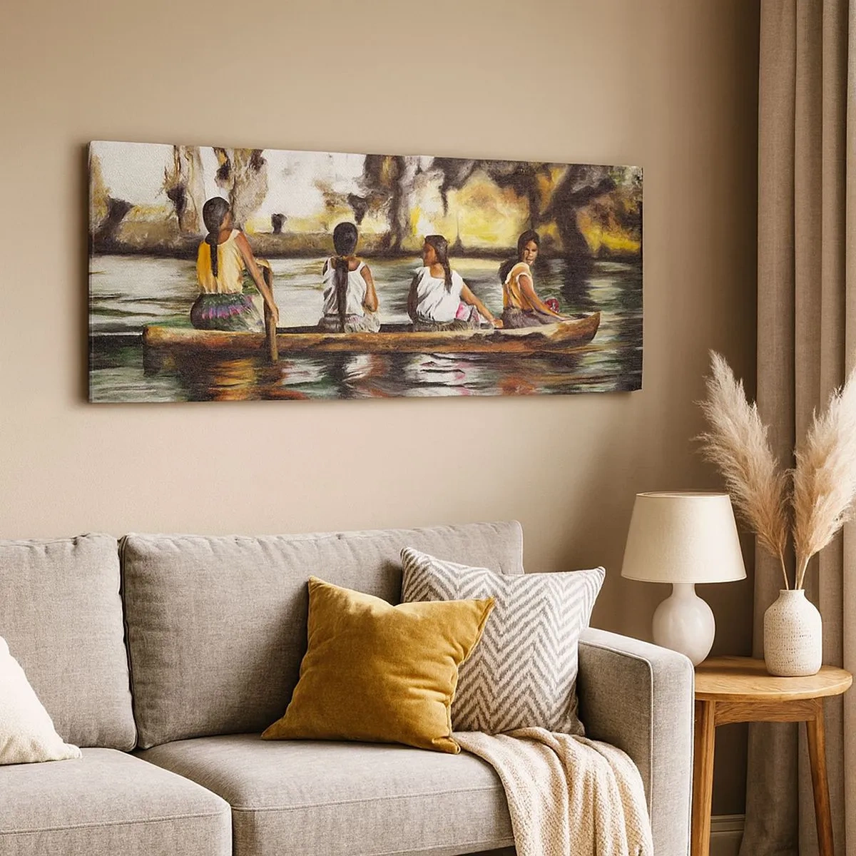 Canvas picture - Polinesian Paradise - 100x40 cm